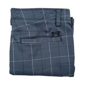 Under Armour Matchplay Men's Loose Fit Plaid Golf Shorts Size 36 HeatGear